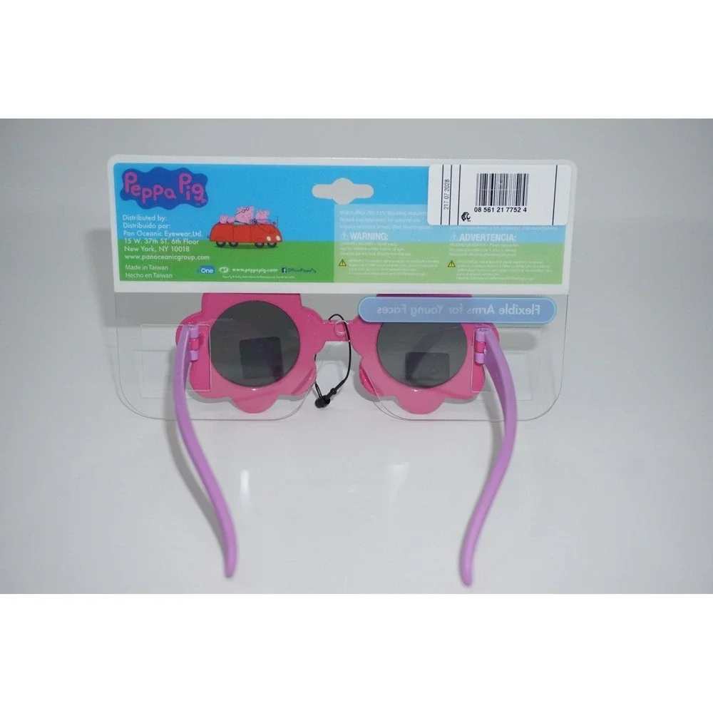 Peppa Pig Sunglasses Girls‎ One Size Pink Flower Frame Kids 100% UV Protection